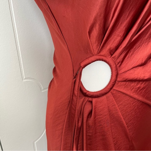 House of Harlow 1960 Rust Circle Keyhole Formal Dress - Picture 6 of 9